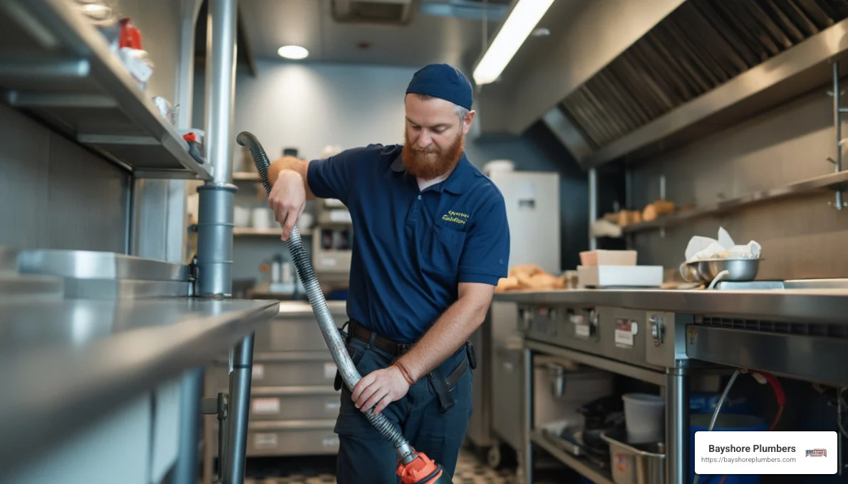 commercial drain cleaning service