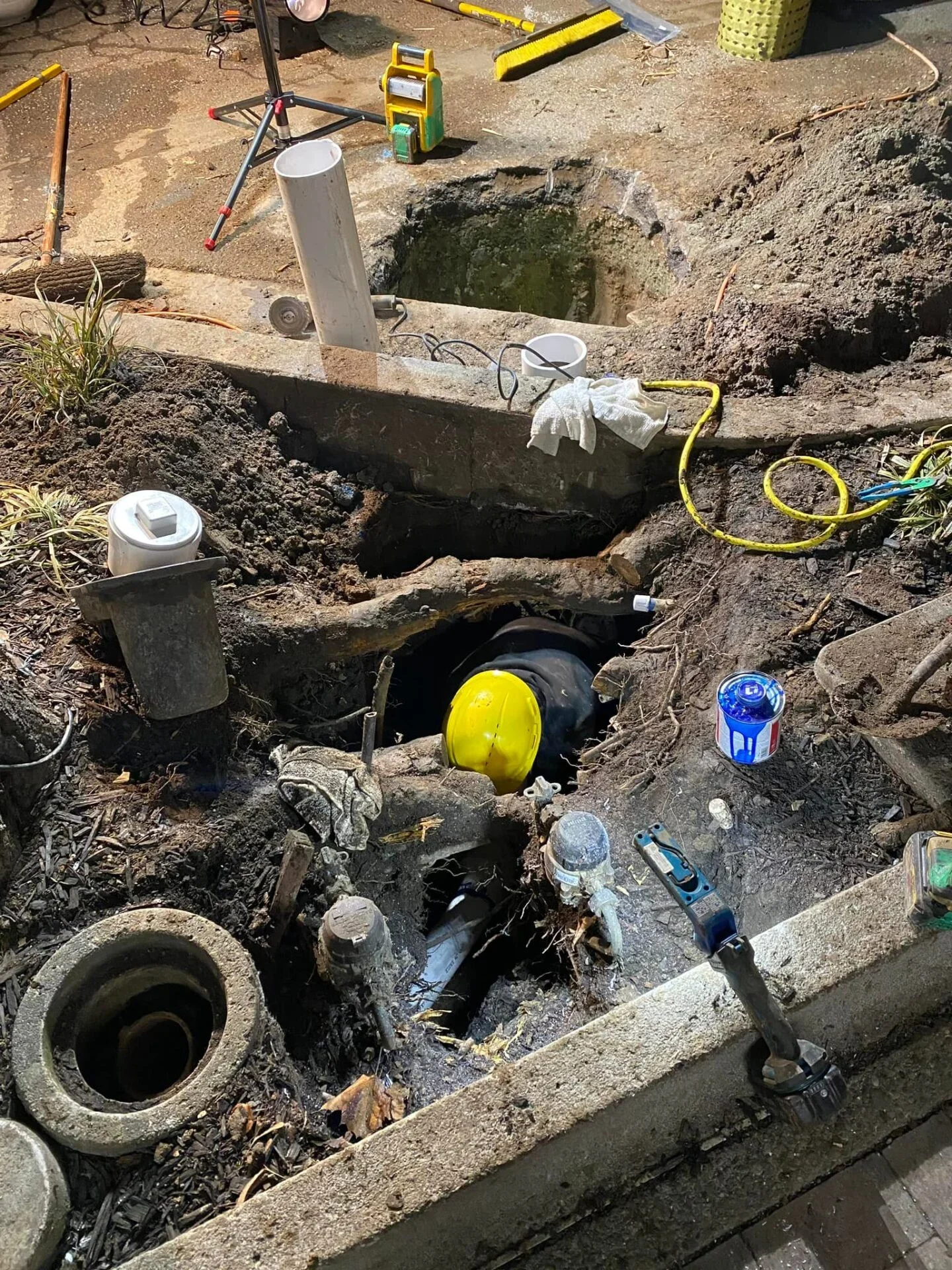 root intrusion before install